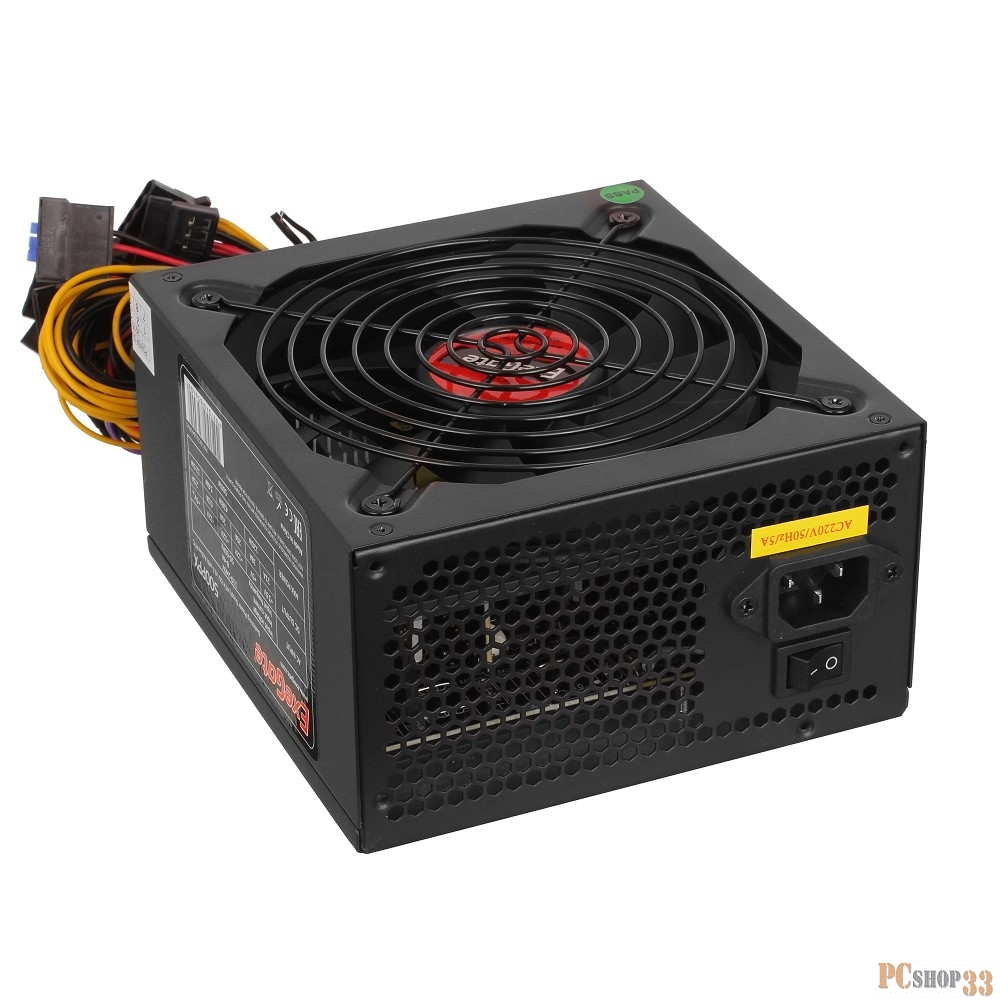 Блок питания Exegate EX282073RUS 550W 550PPX RTL, ATX, black, APFC, 14cm, 24p+(4+4)p PCI-E,4*IDE,5*SATA, FDD