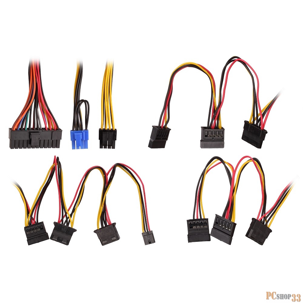 Блок питания Exegate EX282073RUS 550W 550PPX RTL, ATX, black, APFC, 14cm, 24p+(4+4)p PCI-E,4*IDE,5*SATA, FDD