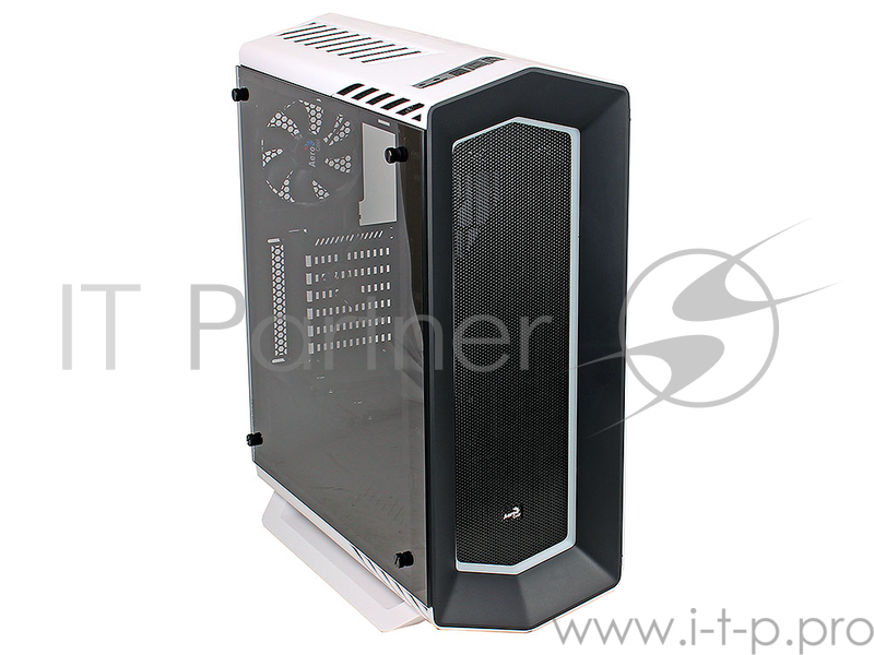Корпус Aerocool P7-C1 WG , ATX, без БП, с большим закаленным окном, ATX, без БП, с окном, 8 вариантов подсветки, 2x USB2.0, 2x USB3.0, SD карт-ридер.
