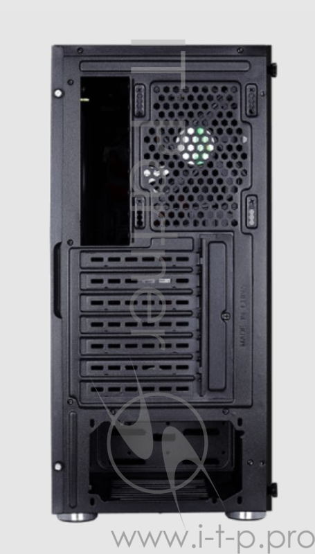 Корпус Aerocool Quartz Blue , ATX, без БП, закаленное стекло спереди и сбоку, 3x 12см LED (синий), 1х 12см (черный) в комплекте, 1xUSB 3.0, 2xUSB 2.0