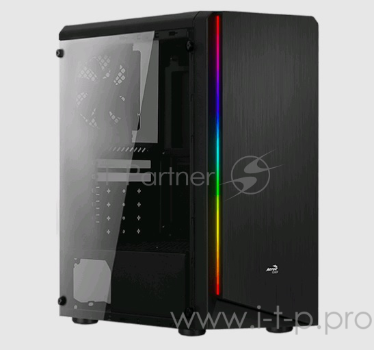 Корпус Aerocool RIFT , ATX, без БП, акриловое окно, 195x461x411мм (ШxГxВ), USB3.0 x1, USB2.0 x2, SD Card Reader, металл 0,5мм