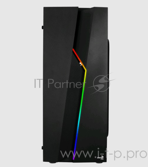 Корпус Aerocool BOLT, ATX, без БП, окно из акрила, 194x444x410мм (ШxВxГ), USB3.0 x1, USB2.0 x2, 13 режимов RGB подсветки, фильтры от пыли