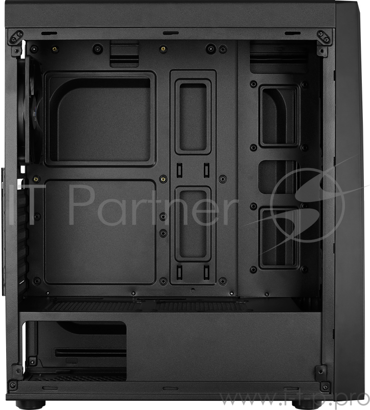 Корпус Aerocool BOLT, ATX, без БП, окно из акрила, 194x444x410мм (ШxВxГ), USB3.0 x1, USB2.0 x2, 13 режимов RGB подсветки, фильтры от пыли