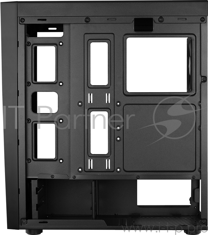 Корпус Aerocool BOLT, ATX, без БП, окно из акрила, 194x444x410мм (ШxВxГ), USB3.0 x1, USB2.0 x2, 13 режимов RGB подсветки, фильтры от пыли