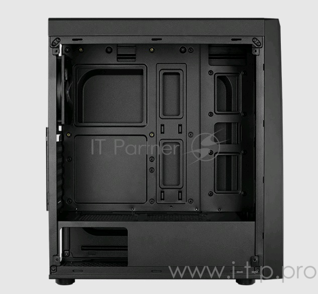 Корпус Aerocool BOLT, ATX, без БП, окно из акрила, 194x444x410мм (ШxВxГ), USB3.0 x1, USB2.0 x2, 13 режимов RGB подсветки, фильтры от пыли