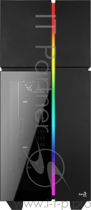 Корпус Aerocool PLAYA , ATX, без БП, окно из закаленного стекла, 211x480x432мм (ШxГxВ), USB3.0 x2, 13 режимов подсветки, фильтры от пыли