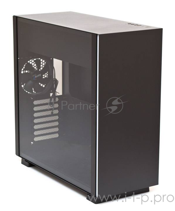 Корпус Aerocool Cylon Glo (2xUSB, 2xAudio, 120 мм FAN, RGB подсветка, прозрачная стенка-закаленное стекло, ATX, без БП)