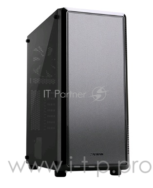 Корпус ZALMAN S4, ATX, BLACK, WINDOW, 1x5.25, 4x3.5, 1x2.5, 2xUSB2.0, 1xUSB3.0, FRONT 1x120mm, REAR 1x120mm