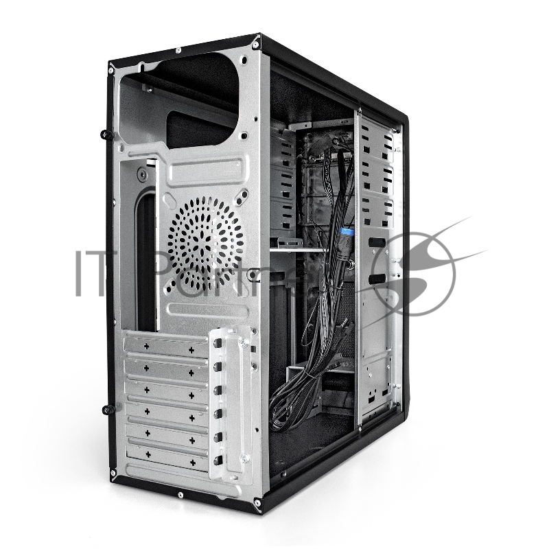 Корпус Miditower ExeGate CP-603UB Black, ATX, <CP400W, 80mm>, 2*USB+2*USB3.0, Audio, замок блокировки кнопки питания