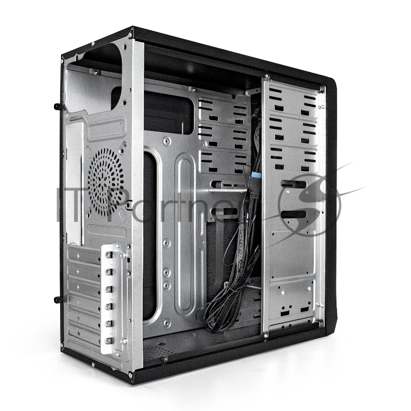 Корпус Miditower ExeGate CP-603UB Black, ATX, <CP400W, 80mm>, 2*USB+2*USB3.0, Audio, замок блокировки кнопки питания