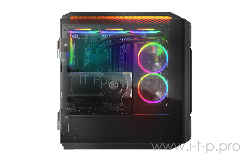 Корпус Cougar Gemini T, без БП, RGB, боковые панели из закалённого стекла, чёрный, ATX