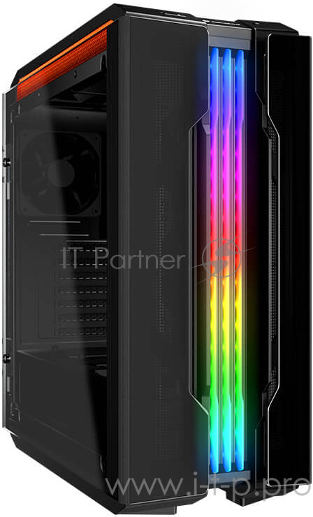 Корпус Cougar Gemini T, без БП, RGB, боковые панели из закалённого стекла, чёрный, ATX