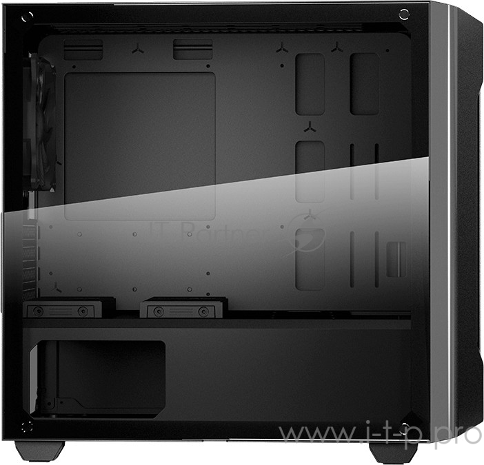 Cougar Gemini M игровой корпус серо-стальной (без БП, Mini ITX / Micro ATX, RGB LED, закаленное стекло, fan 1 x120 мм, 1 x USB 2.0, 2 x USB 3.0, audio)