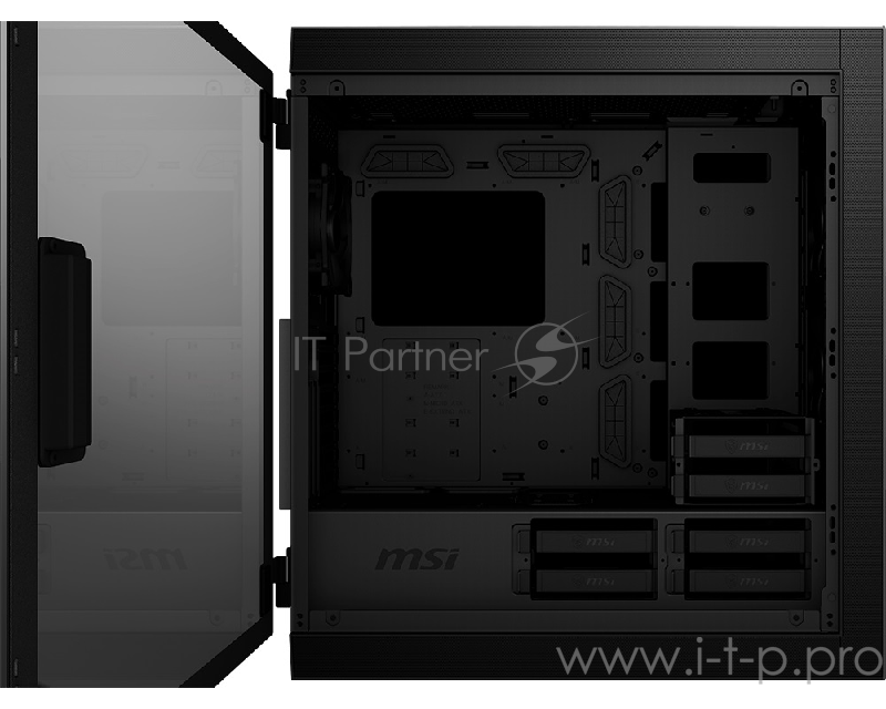 Компьютерный корпус MSI MPG SEKIRA 500P, Global, 1xTypeC, 2xUSB 3.0, 2xUSB 2.0, 1xBlack Fan, Tempered Glass Window