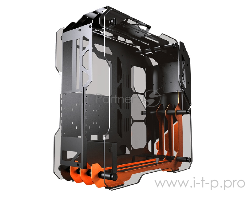 Игровой корпус Cougar Blazer чёрный/оранжевый (ATX, алюминий, закаленное стекло, 2 x USB 3.0, audio)