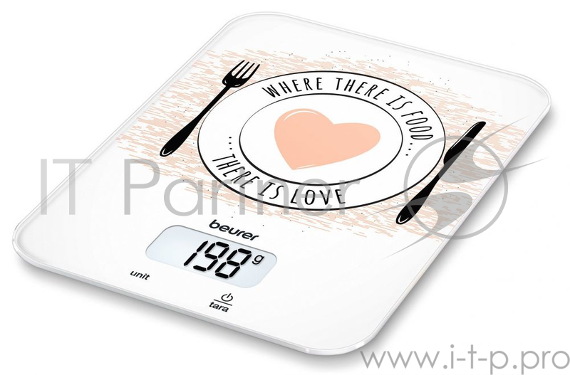 Весы кухонные электронные Beurer KS19 Love макс.вес:5кг рисунок