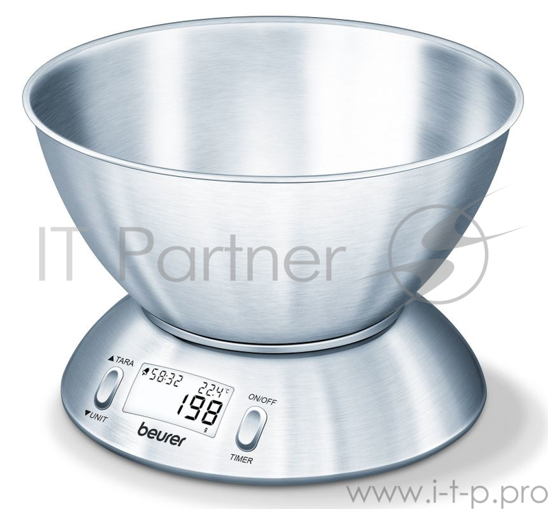Весы кухонные электронные Beurer KS54 макс.вес:5кг серебристый