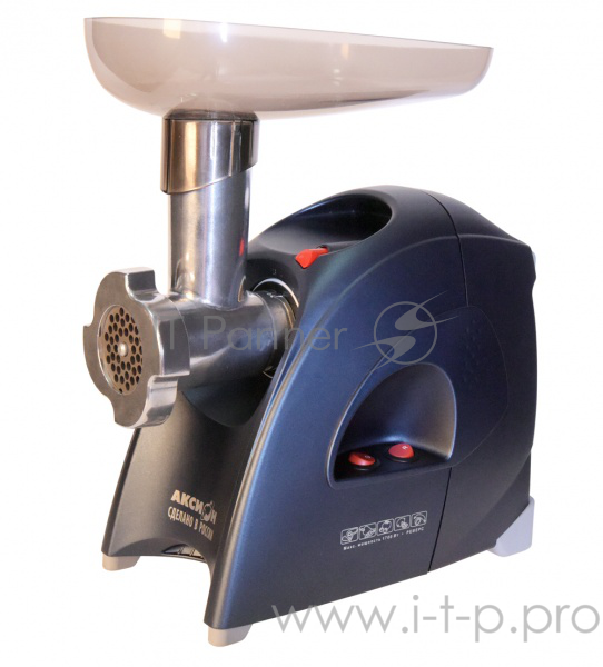 Мясорубка Аксион М 41.00, синий, 1700 Вт, насадка для набивки колбас, кеббе, реверс,произ.120 кг/час