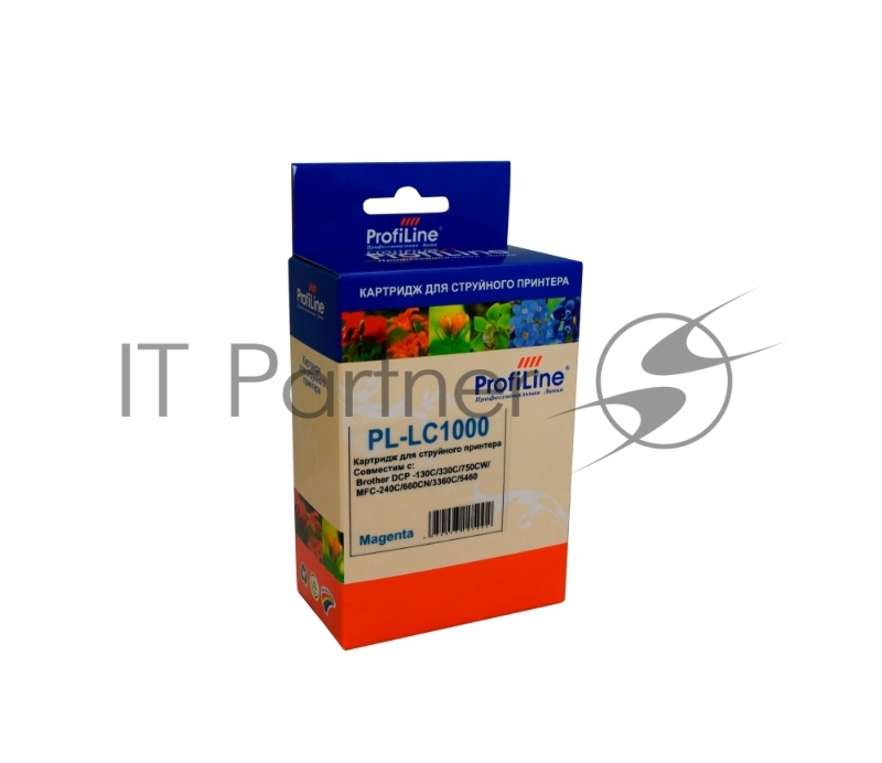 Картридж PL-LC1000M/LC970M для принтеров Brother DCP -130C/135C/150C/235C/330C/350C 20 мл Magenta ProfiLine