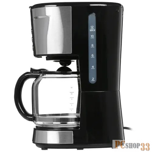 Кофеварка капельная Kitfort КТ-731 900Вт черный/нержавеющая сталь