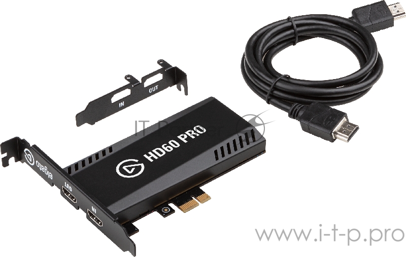 Elgato Game Capture HD60 Pro, Gaming streamer, PCI-Ex1, 2xHDMI (pass-trough), 1080p 60 fps, up to 60 Mbps, RTL (1GC109901002)