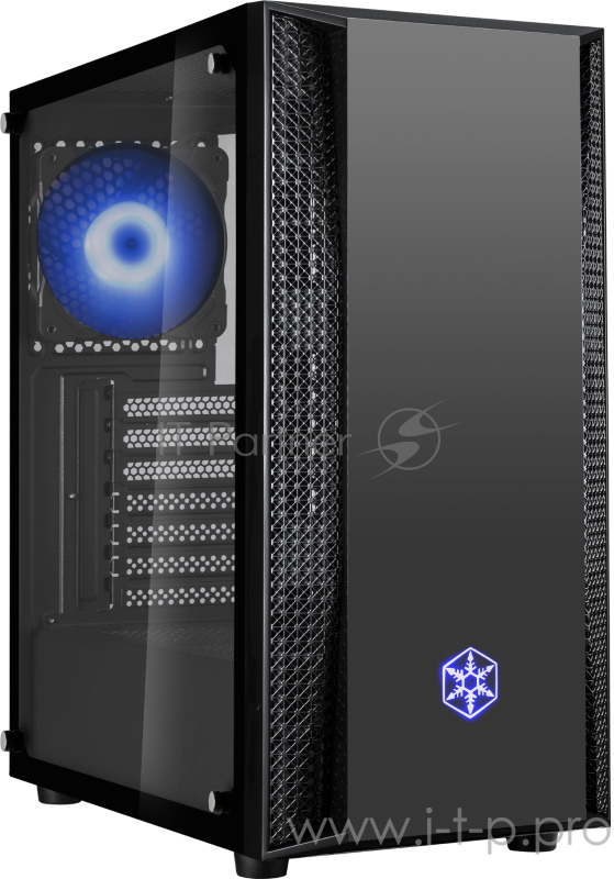 Корпус SilverStone SST-FAB1B-RGB чёрный (ATX, закаленное стекло,2 RGB fan 120 мм, 2xUSB 3.0, 1xUSB 2.0, HD Audio)
