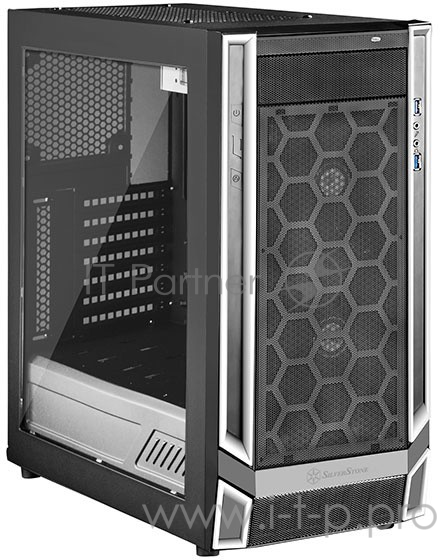 Корпус SilverStone SST-RL05BW-W черный (ATX, закаленное стекло, 2xUSB 3.0, HD Audio)