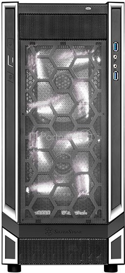 Корпус SilverStone SST-RL05BW-W черный (ATX, закаленное стекло, 2xUSB 3.0, HD Audio)