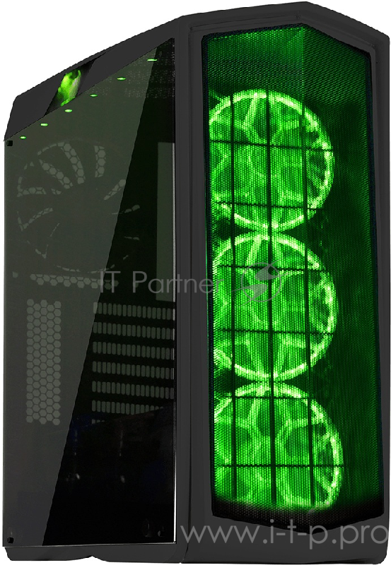 Корпус SilverStone SST-PM01C-RGB чёрный (ATX, закаленное стекло,3 RGB fan 140 мм, 2xUSB 3.0, 1xUSB 2.0, HD Audio)