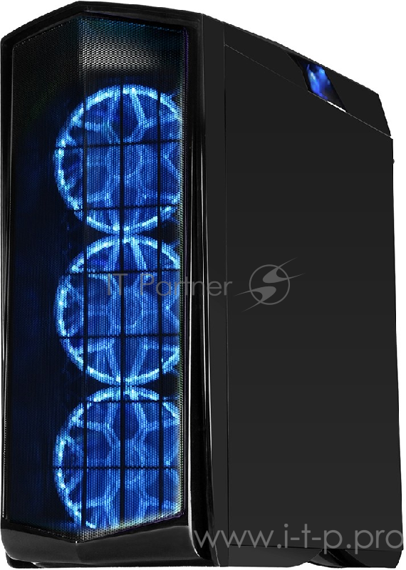 Корпус SilverStone SST-PM01C-RGB чёрный (ATX, закаленное стекло,3 RGB fan 140 мм, 2xUSB 3.0, 1xUSB 2.0, HD Audio)