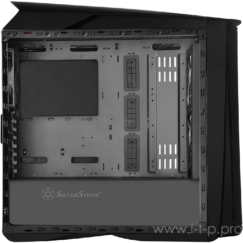 Корпус SilverStone SST-PM01C-RGB чёрный (ATX, закаленное стекло,3 RGB fan 140 мм, 2xUSB 3.0, 1xUSB 2.0, HD Audio)