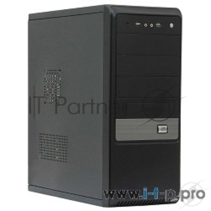 Корпус Miditower SP Winard 3067 C w/o PSU black/silver 2*USB 2*Audio 24pin ATX