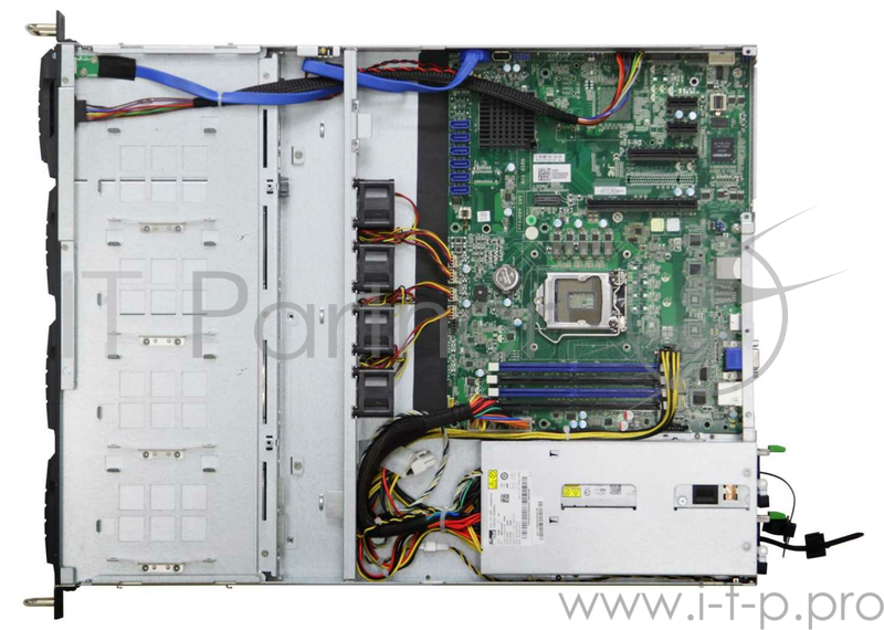 Корпус компьютерный AIC RSC-1DTS, 1U, 12G 4xSATA/SAS HS 3,5 + 4x2,5 9mm internal bay, up to 12(W) x 9.6(D) ATX, 1x12G 4port passive BP with 1xSFF-8643, 4x 40x28 fans, 400W single 80+ Platinum, 28 slide rail, w/o CPU heatsinks, w/o bezel, w/o riser