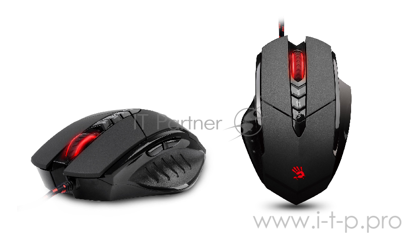 Мышь A4Tech Bloody V7m Gaming USB (Черный) 400-3000dpi 5 mod, 8 кн, 160kb memory, 30G/sec, 125-1000hz USB, key 3ms (890552)