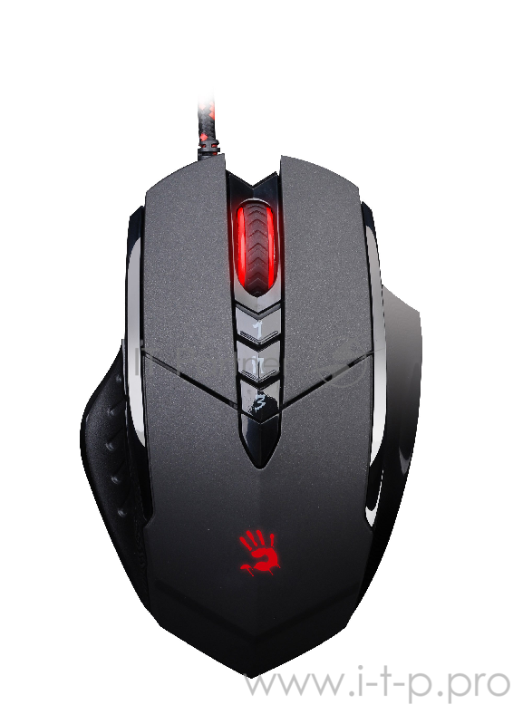 Мышь A4Tech Bloody V7m Gaming USB (Черный) 400-3000dpi 5 mod, 8 кн, 160kb memory, 30G/sec, 125-1000hz USB, key 3ms (890552)