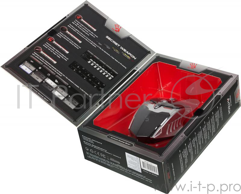 Мышь A4Tech Bloody TL8 Gaming, Terminator, Laser (100-8200 dpi), USB, 9 кнопок (856645)