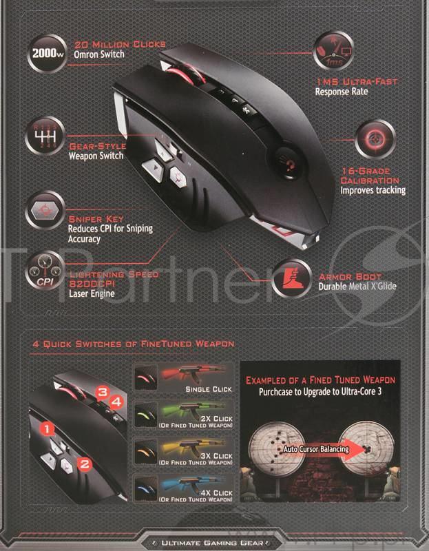 Мышь A4Tech Blood ZL5 Gaming USB (Черный) , 100-8200 dpi