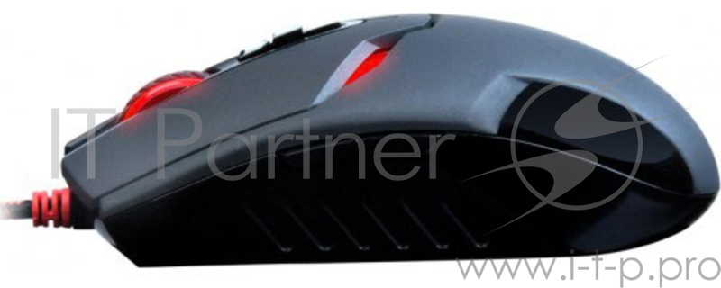 Мышь A4Tech Bloody V4m Gaming USB (Черный) ,8 кн., 3200 dpi, метал ножк