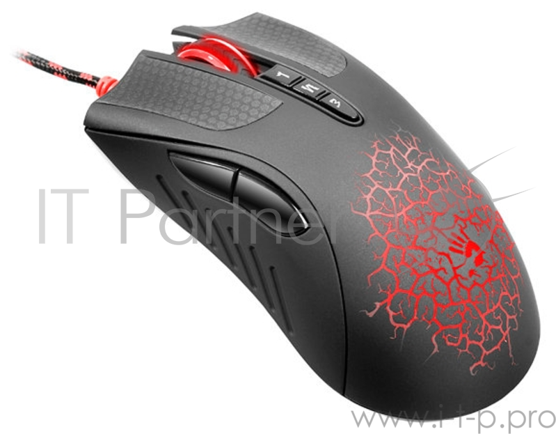 Мышь A4Tech Bloody AL9 Blazing черный лазерная (8200dpi) USB2.0 игровая (7but)