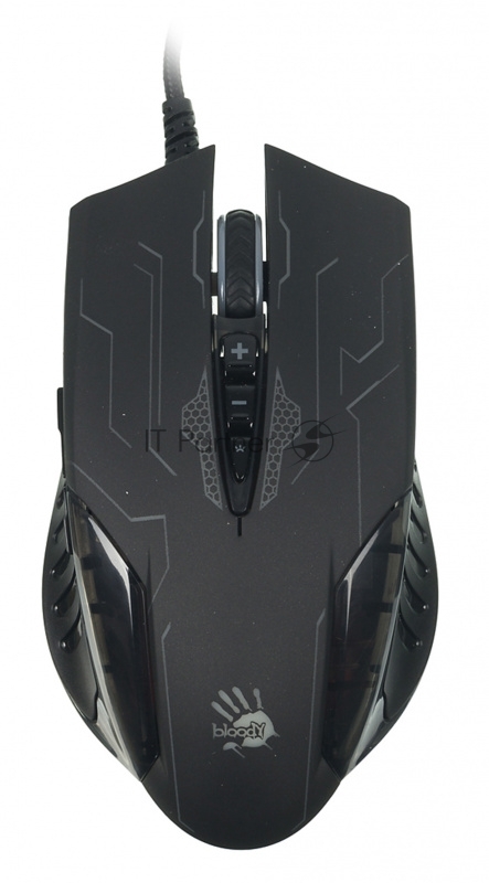 Мышь A4 Bloody Q51 черный/рисунок оптическая (3200dpi) USB игровая (8but)