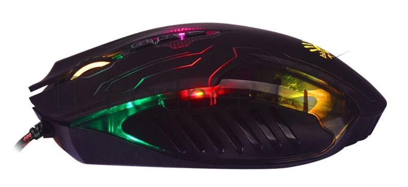 Мышь A4 Bloody Q51 черный/рисунок оптическая (3200dpi) USB игровая (8but)