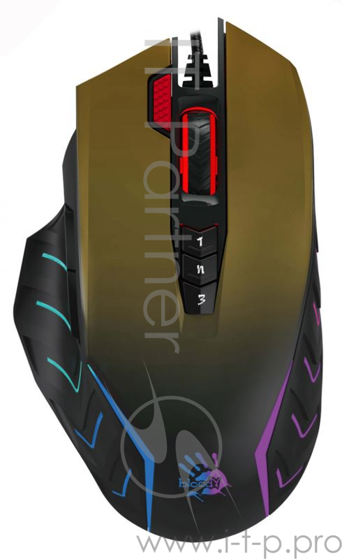 Мышь A4 Bloody J95 рисунок оптическая (5000dpi) USB2.0 игровая (9but)