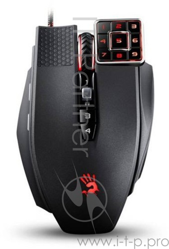 Мышь A4 Bloody ML160 Commander черный лазерная (8200dpi) USB (17but)