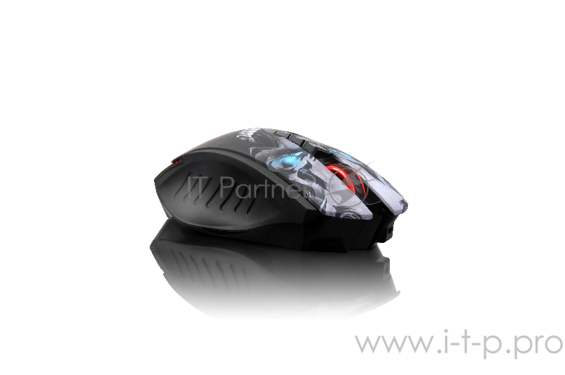 Мышь Mouse A4 Bloody R8 metal feet Skull design black optical (3200dpi) cordless USB Gaming (7but)