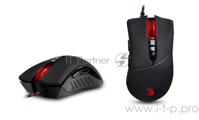 Мышь A4Tech Bloody R3 metal feet черный Беспроводная (3200dpi) USB игровая