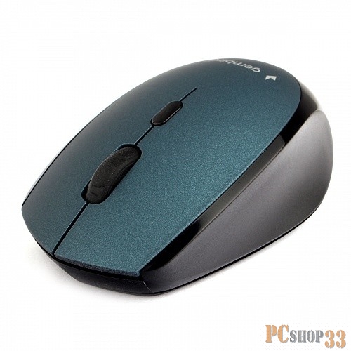 Мышь беспров. Gembird MUSW-354-B, синий, бесш.клик, soft touch, 3кн.+колесо-кнопка, 2400DPI, 2,4ГГц