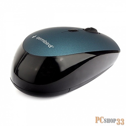 Мышь беспров. Gembird MUSW-354-B, синий, бесш.клик, soft touch, 3кн.+колесо-кнопка, 2400DPI, 2,4ГГц
