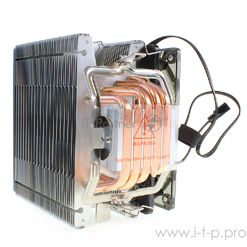 вентилятор CROWN Кулер для процессора CM-5 (Для Intel и AMD,TDP до 187 Ватт,5шт. теплопроводных трубок,Синяя светодиодная подсветка,Гидродинамическии? подшипник,Размер: 148*126*85 мм)