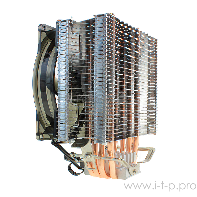 вентилятор CROWN Кулер для процессора CM-4 (Для Intel и AMD,TDP до 160 Ватт,4шт. теплопроводных трубок, Гидродинамическии? подшипник,Размер: 154*124*84 мм)