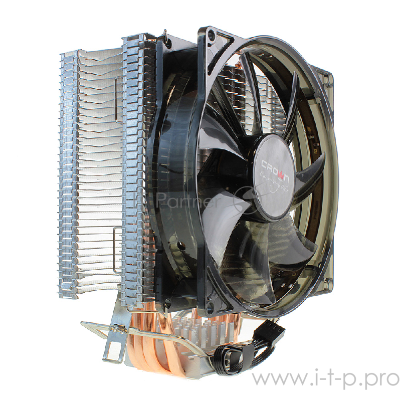 вентилятор CROWN Кулер для процессора CM-4 (Для Intel и AMD,TDP до 160 Ватт,4шт. теплопроводных трубок, Гидродинамическии? подшипник,Размер: 154*124*84 мм)